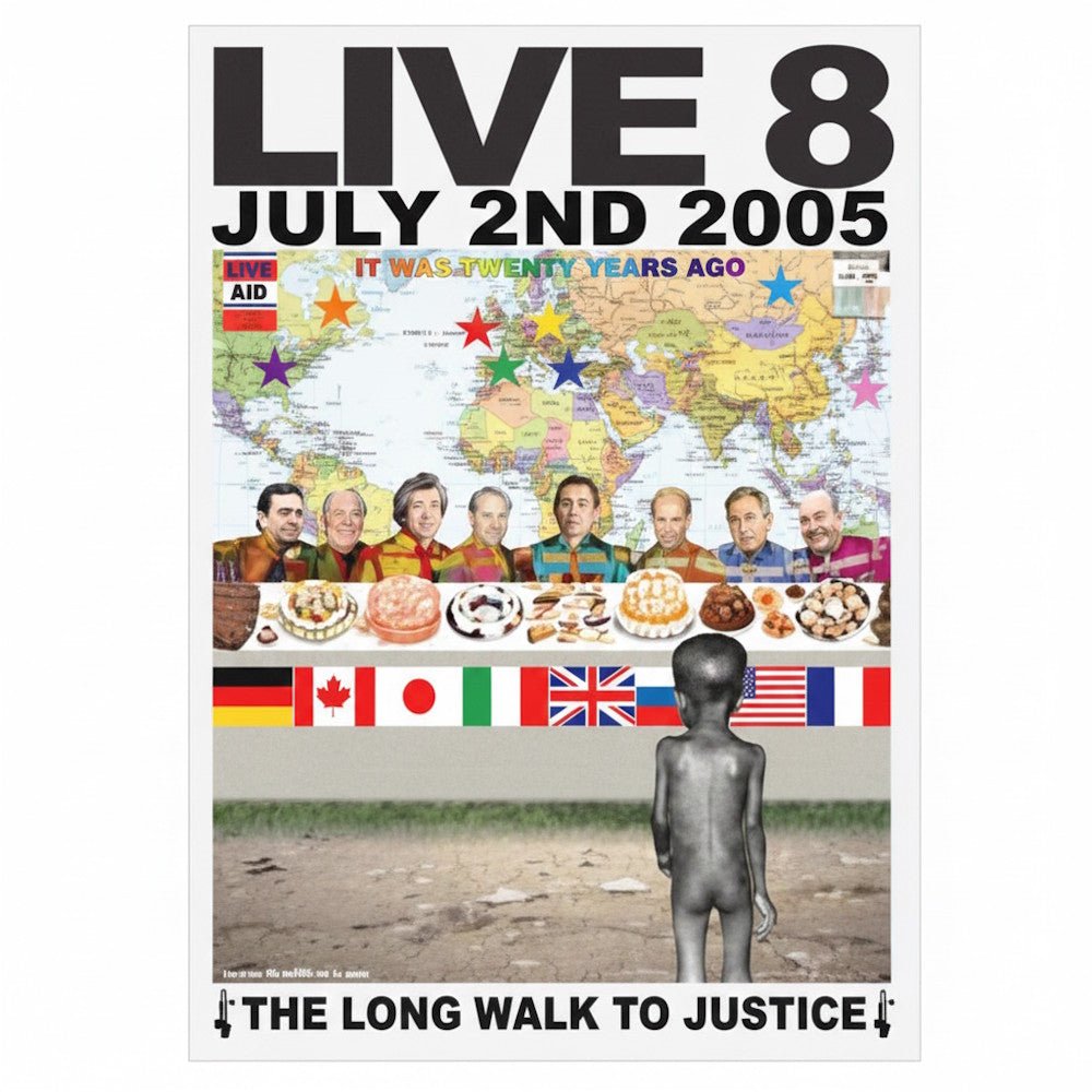 LIVE 8 - (レア、絶版ポスター)Live 8 Limited Edition Art